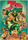 JoJo Bizarre Adventure Retro Poster Kraft Paper Prints