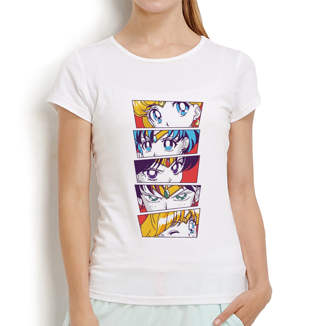 Sailor Moon Eyes Manga Panel Women s Tees Poster Pagoda