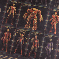 Oversized Marvel Iron Man Suit Compendium Poster