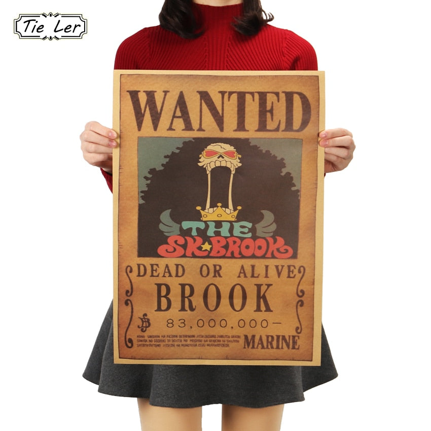 Brook One Piece Poster Wanted by Anime One Piece