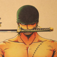 LARGE One Piece Zoro Blades Poster 20x14in (51x36cm)