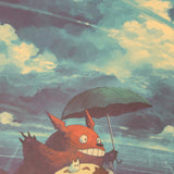 LARGE  My Neighbor Totoro OMBOBON Movie Artwork 20x14in (51x36cm)