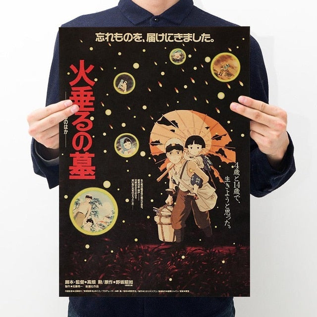 Original Grave of the Fireflies Anime Poster