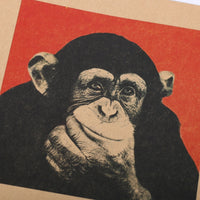 Pop Art Chimpanzee Poster Print 51x35.5CM
