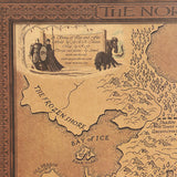 Game of Thrones Westoros Map Vintage Kraft Paper Poster