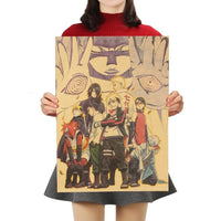 Boruto Crew Illustrated Poster