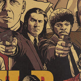Pulp Fiction Illustrated Movie Poster