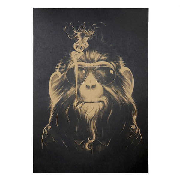 Monkey Smoke Poster