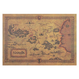 Chronicles of Narnia Old Map Poster
