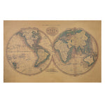 Old world Map Projection Poster