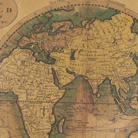 Old world Map Projection Poster