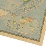 JUMBO The World Physical Map Poster