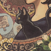 LARGE Kiki's Delivery Service Art Nouveau Poster 20x14in (51x36cm)