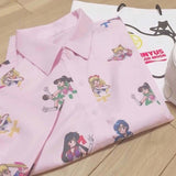 Sailor Moon 90's Print Button up