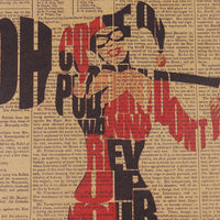 Harley Quinn Typography Poster