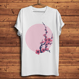 Sakura Plum blossom Unisex Streetwear T Shirt