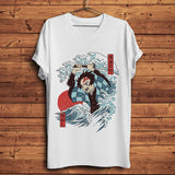 Ukiyoe style Demon Slayer Unisex Streetwear T Shirt