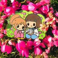 LARGE Cute Chihiro & Haku Hard Enamel Pin
