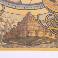Laputa Castle in the Sky Art Nouveau Poster 20x14in (51x36cm)