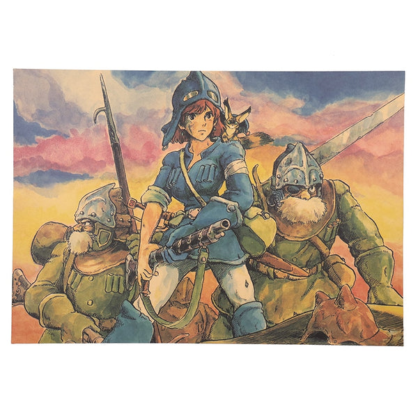 Nausicaa and the Valley of the Wind Watercolor Poster 2 20x14in (51x36cm)