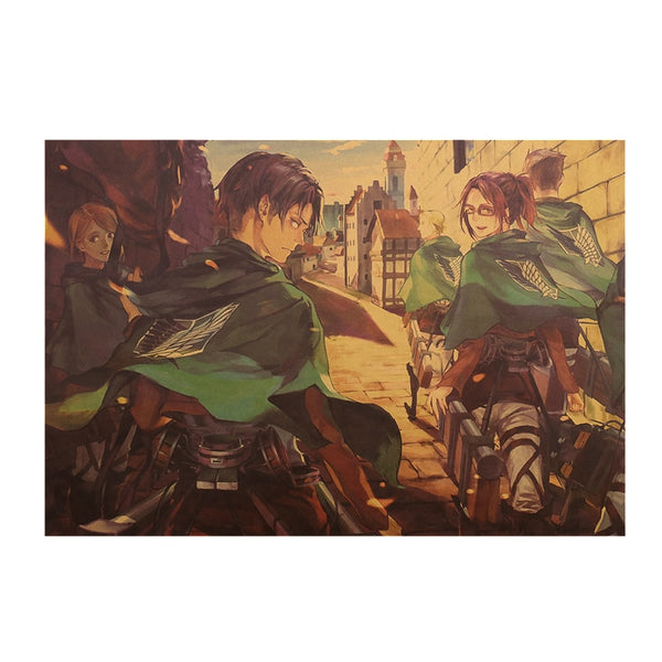 Scout Leaders Attack On Titan Poster Print
