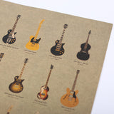 LARGE Guitar Collection Vintage Poster Print