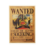 Large SogeKing One Piece Most Wanted Poster  20x14in (51x36cm)