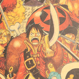 LARGE One Piece Charge Retro Poster 20x14in (51x36cm)