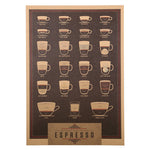 LARGE Exceptional Expressions of Espresso Vintage Poster Print