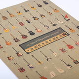 LARGE Guitar Collection Vintage Poster Print