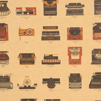 LARGE A Visual Compendium of Typewriters Vintage Poster Print