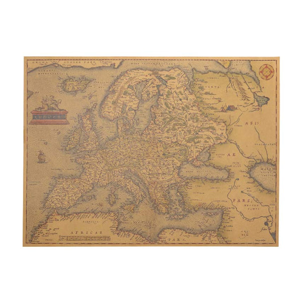 XL Classic Vintage European Map Poster
