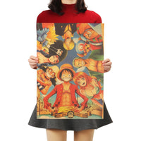 LARGE One Piece Top Down Poster 20x14in (51x36cm)