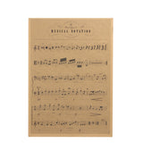 LARGE Musical Notation Poster