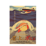 LARGE  Ponyo on a Cliff by the Sea Original Japanese Movie Poster 