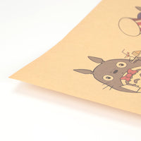 LARGE Totoro Dress up Poster Print