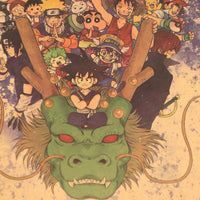 Japanese Anime Collection Assorted Characters Banner