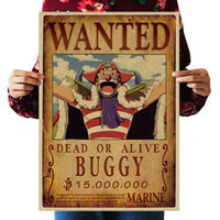 LARGE One Piece Wanted Bounty Vintage Poster Print Collection