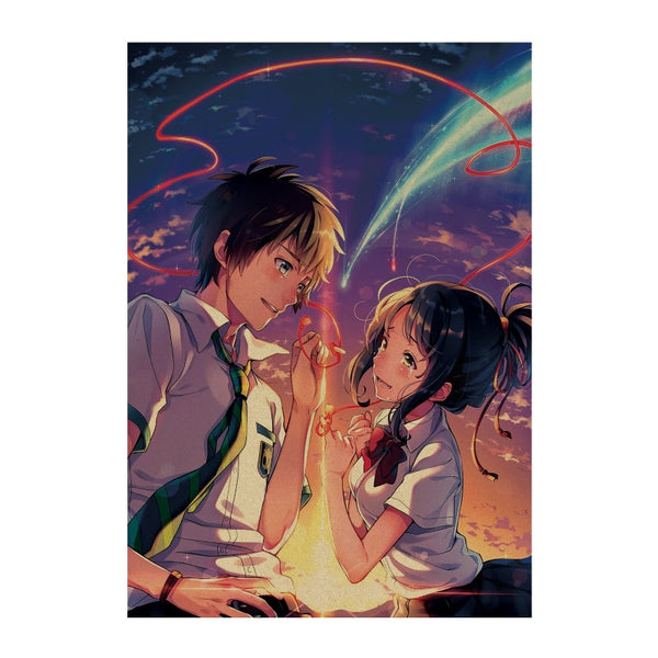 LARGE Your Name Sparks Fly Vintage Movie Poster