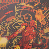 LARGE Retro Iron Man Poster (51x36cm)